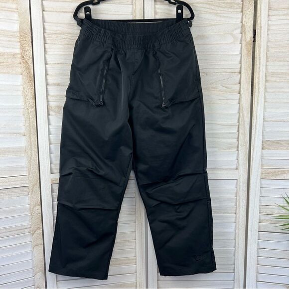 Nike Dri Fit Tech Pack Cropped Black Pants Large - Picture 1 of 12